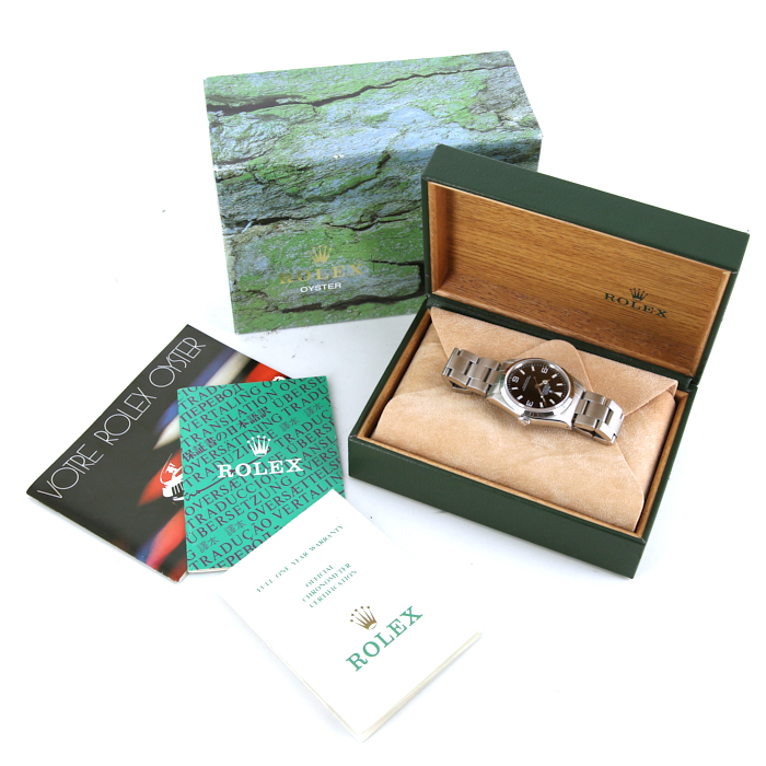 Montre Rolex Explorer en acier Ref :  14270 Vers  1991 - Detail D2