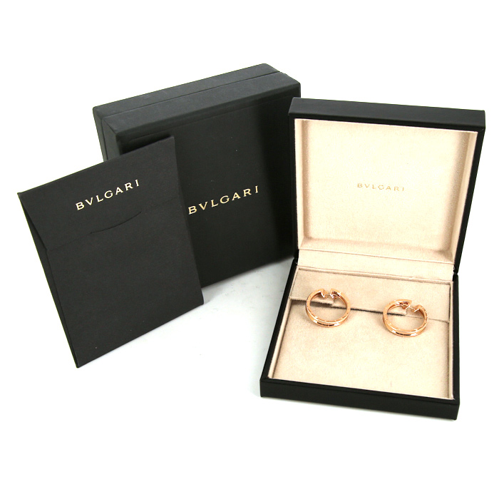 Par de criollas Bulgari B.Zero1 modelo grande en oro rosa - Detail D2