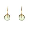 Paire de pendants d'oreilles Pomellato Veleno en or rose et quartz vert - 00pp thumbnail