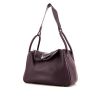 Hermes Lindy 34 cm handbag in purple togo leather - 00pp thumbnail