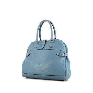 Borsa Hermès Atlas in pelle taurillon clemence blu