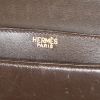 Bolso de mano Hermès Fonsbelle en cuero box marrón - Detail D3 thumbnail