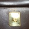 Hermes Kelly 28 cm handbag in brown box leather - Detail D3 thumbnail
