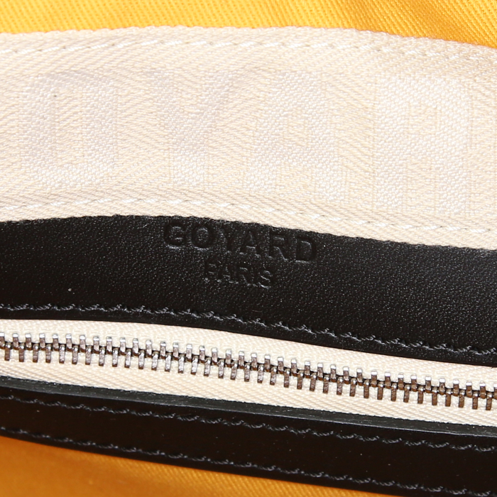 Borsa Goyard Boeing in tela monogram nera e pelle nera - Detail D3