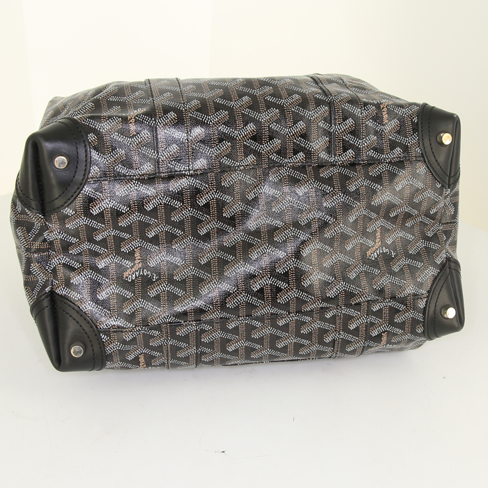 Borsa Goyard Boeing in tela monogram nera e pelle nera - Detail D4