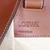 Bolso de mano Loewe Hammock modelo grande en cuero bicolor color caramelo y marrón chocolate - Detail D3 thumbnail