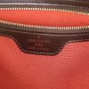 Louis Vuitton Nolita handbag in brown damier canvas and brown leather - Detail D3 thumbnail