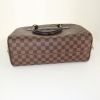 Louis Vuitton Nolita handbag in brown damier canvas and brown leather - Detail D4 thumbnail