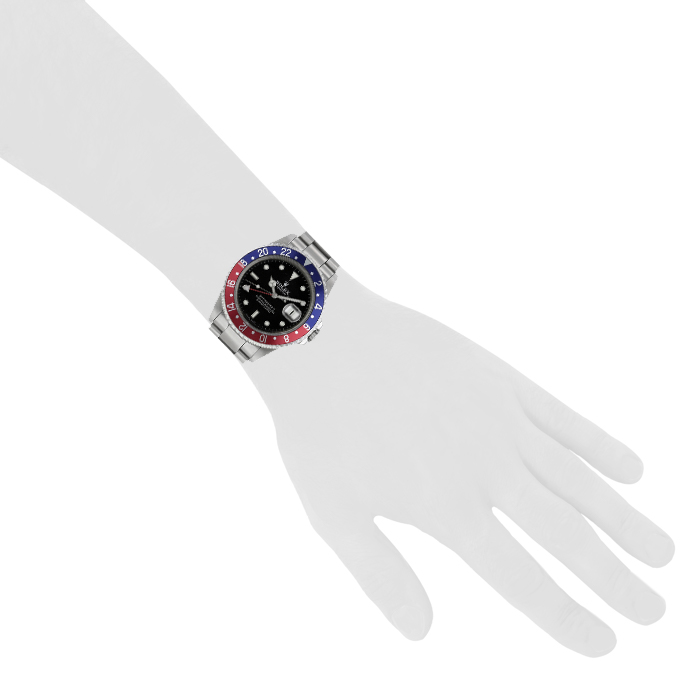 Reloj Rolex GMT-Master II de acero Ref :  16710 Circa  2000 - Detail D1
