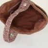 Hermès handbag in brown raphia and natural leather - Detail D2 thumbnail