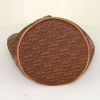 Bolso de mano Hermès en raffia marrón y cuero natural - Detail D4 thumbnail