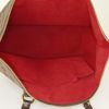 Louis Vuitton Saleya handbag in brown damier canvas and brown leather - Detail D2 thumbnail