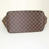 Louis Vuitton Saleya handbag in brown damier canvas and brown leather - Detail D4 thumbnail