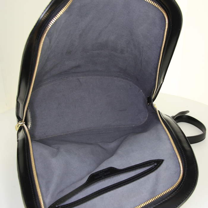 Sac à dos Louis Vuitton Gobelins - Backpack en cuir épi noir - Detail D2