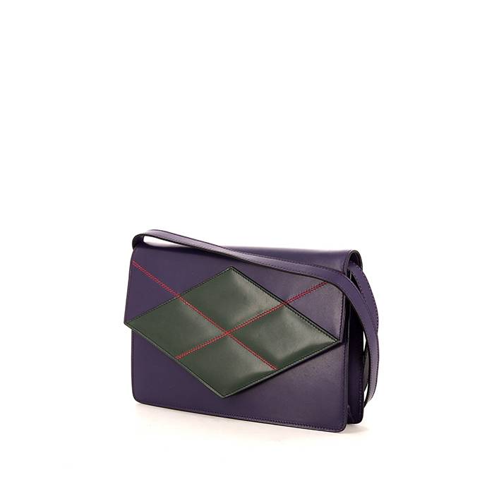 Borsa a tracolla Celine in pelle bicolore e viola