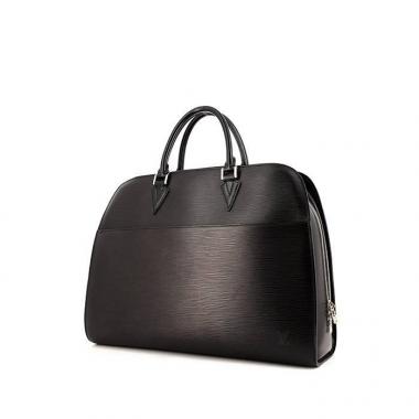Bolso de fin de semana Louis Vuitton Sorbonne en cuero Epi negro