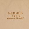 Hermes Bolide large model handbag in white Swift leather and beige canvas - Detail D4 thumbnail
