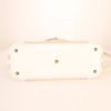 Hermes Bolide large model handbag in white Swift leather and beige canvas - Detail D5 thumbnail