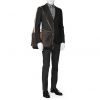 Porta-documentos Hermès en cuero togo marrón oscuro y cuero marrón - Detail D2 thumbnail
