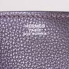 Borsa portadocumenti Hermès in pelle togo marrone scuro e pelle marrone - Detail D4 thumbnail