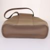 Shopping bag Hermès Cabag in tela color talpa e pelle Fjord marrone - Detail D5 thumbnail