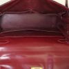 Hermes Kelly 28 cm handbag in burgundy box leather - Detail D2 thumbnail