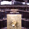 Hermes Kelly 35 cm bag worn on the shoulder or carried in the hand in brown crocodile - Detail D3 thumbnail