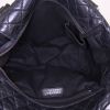 Shopping bag Chanel Grand Shopping in pelle trapuntata nera - Detail D2 thumbnail