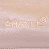 Chanel Vintage handbag in beige leather and navy blue canvas - Detail D4 thumbnail