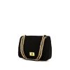 Chanel Vintage handbag in black jersey canvas - 00pp thumbnail