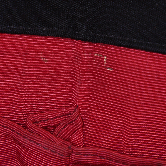 Sac à main Chanel Vintage en toile jersey noire - Detail D4