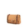 Chanel Timeless handbag in ochre quilted grained leather - 00pp thumbnail