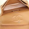 Chanel Timeless handbag in ochre quilted grained leather - Detail D3 thumbnail