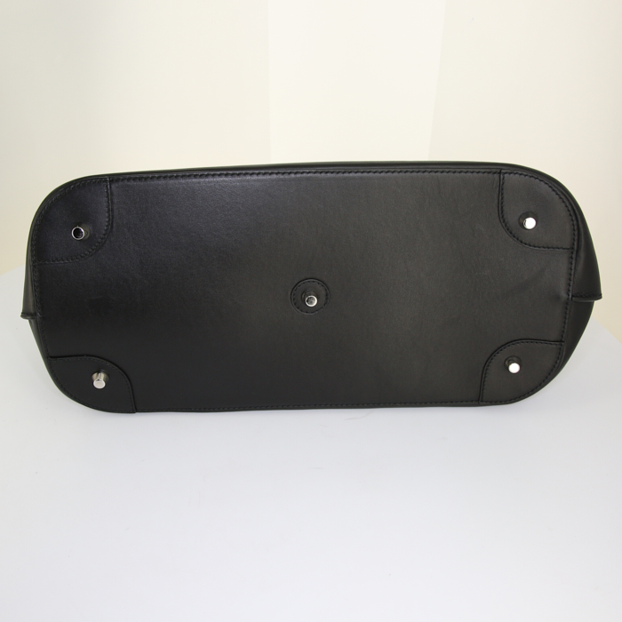 Ralph Lauren shoulder bag in black leather - Detail D5