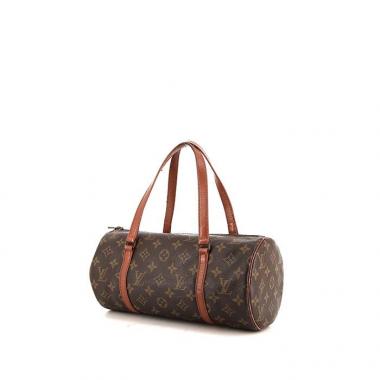 Sac à main Louis Vuitton Papillon en toile monogram marron et cuir marron