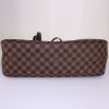 Louis Vuitton Parioli large model shopping bag in brown damier canvas and brown leather - Detail D4 thumbnail