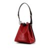 Louis Vuitton petit Noé small model handbag in red and black epi leather - 00pp thumbnail