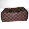 Louis Vuitton Brera handbag in ebene damier canvas and brown leather - Detail D4 thumbnail