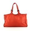 Bottega Veneta shopping bag in coral leather - 360 thumbnail