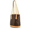 Bolso Cabás Louis Vuitton Bucket en lona Monogram marrón y cuero natural - 00pp thumbnail