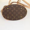 Shopping bag Louis Vuitton Bucket in tela monogram marrone e pelle naturale - Detail D4 thumbnail