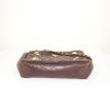 Chanel Vintage handbag in brown quilted leather - Detail D4 thumbnail