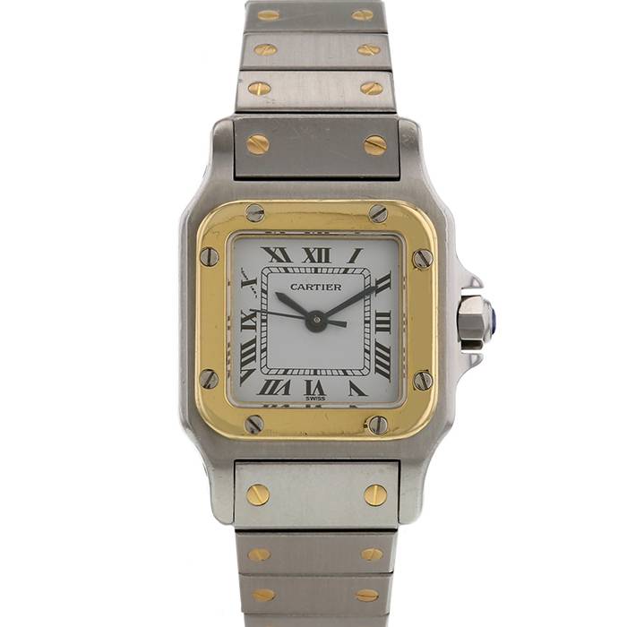Orologio Cartier Santos in oro e acciaio Circa  1992
