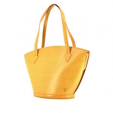 Sac à main Louis Vuitton Saint Jacques grand modèle en cuir épi jaune