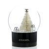 Chanel snow globe in gold and transparent plexiglas and black plexiglas - 360 thumbnail