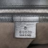 Gucci shopping bag in beige monogram canvas and black leather - Detail D4 thumbnail