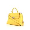 Salvatore Ferragamo Sofia shoulder bag in yellow grained leather - 00pp thumbnail
