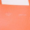 Celine Cabas small model shopping bag in orange leather - Detail D4 thumbnail