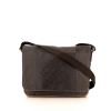 Louis Vuitton Messenger shoulder bag in grey canvas and natural leather - 360 thumbnail