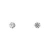 Vintage 1950's small earrings in white gold and diamonds - 00pp thumbnail
